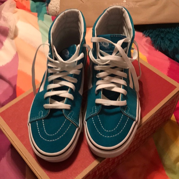 enamel blue vans